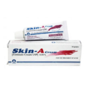 Skin A Cream Tretinoin 0.05% tube and box for acne treatment in Pakistan