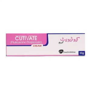 Cutivate Cream 10g tube (Fluticasone Propionate) for eczema and skin