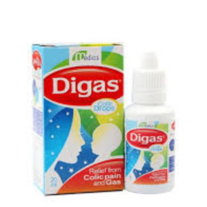 Digas Drops 20ml bottle - herbal colic and gas relief for infants by All Lab Tests