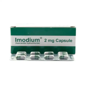 Imodium Capsule 2mg box (Loperamide Hydrochloride) for diarrhoea relief in Pakistan