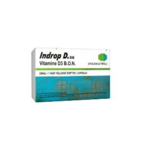 Indrop D Capsule 200000 IU Vitamin D3 Softgel Box for Bone and Vitamin D Supplement