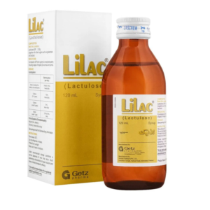 Lilac Syrup (Lactulose) 120ml bottle and box for constipation treatment