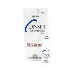 Inj Onset 8mg Injection (Ondansetron) 4ml vial for IM and IV use in Pakistan