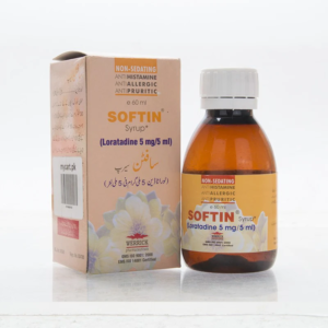 Softin syrup 60ml (Loratadine 5mg/5ml) non-sedating antihistamine by Werrick Pharmaceuticals